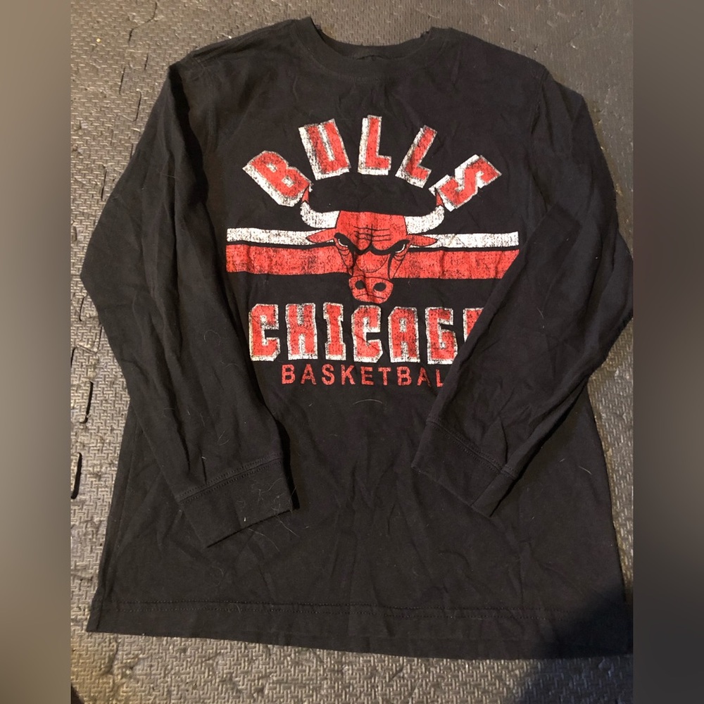 NBA Chicago Bulls long sleeve black T-shirt